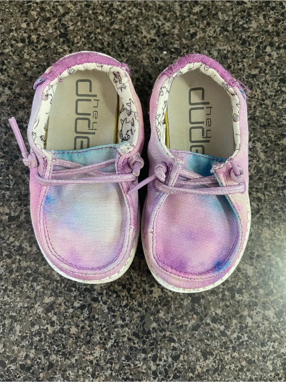 Hey Dude Shoes Toddler Girl K5  Wendy Dreamer Tie Dye Blue Pink Purple